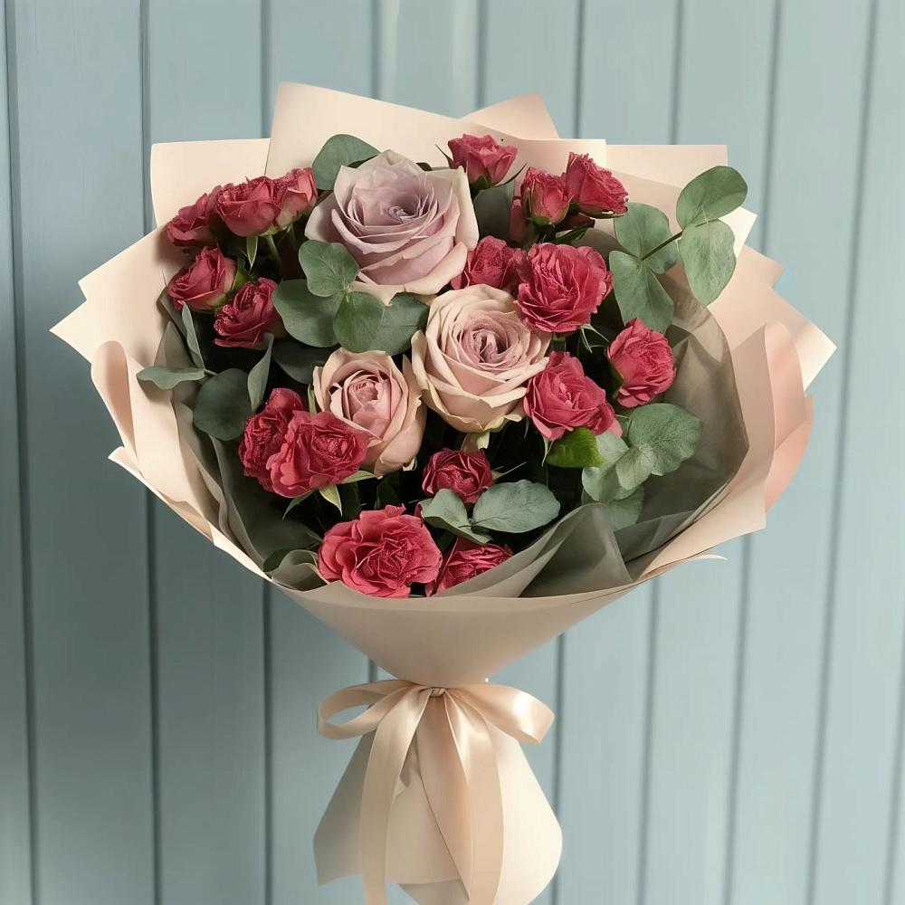 Букет цветов из: Гвоздики и Розы в Константиновске