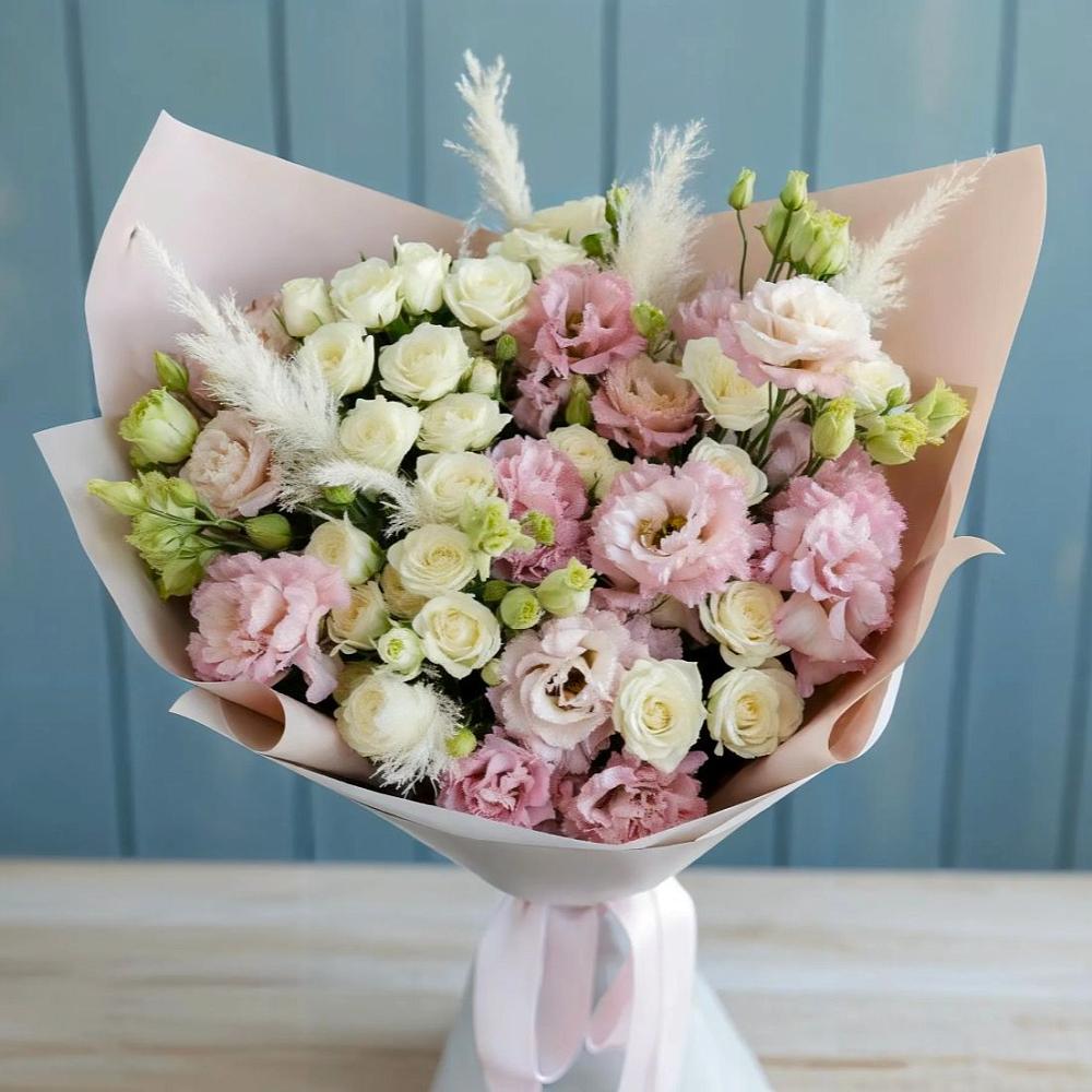 Букет цветов из: Альстромерии и Розы в Константиновске