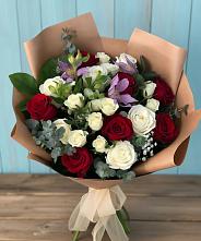 Букет цветов из:  Розы и Альстромерии #REPLACE_PRED# Константиновске
