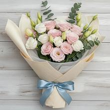 Букет цветов из:  Лизиантусы в Константиновске
