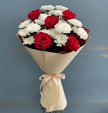 Букет цветов из:  Розы и Хризантемы в Константиновске