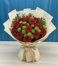 Букет цветов из:  Розы и Хризантемы в Константиновске