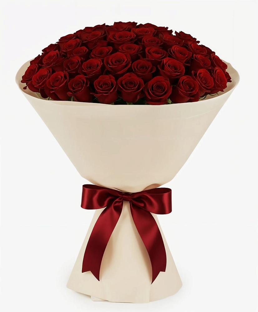 Букет 101 Бордовая роза Блэк Бакарра в Константиновске