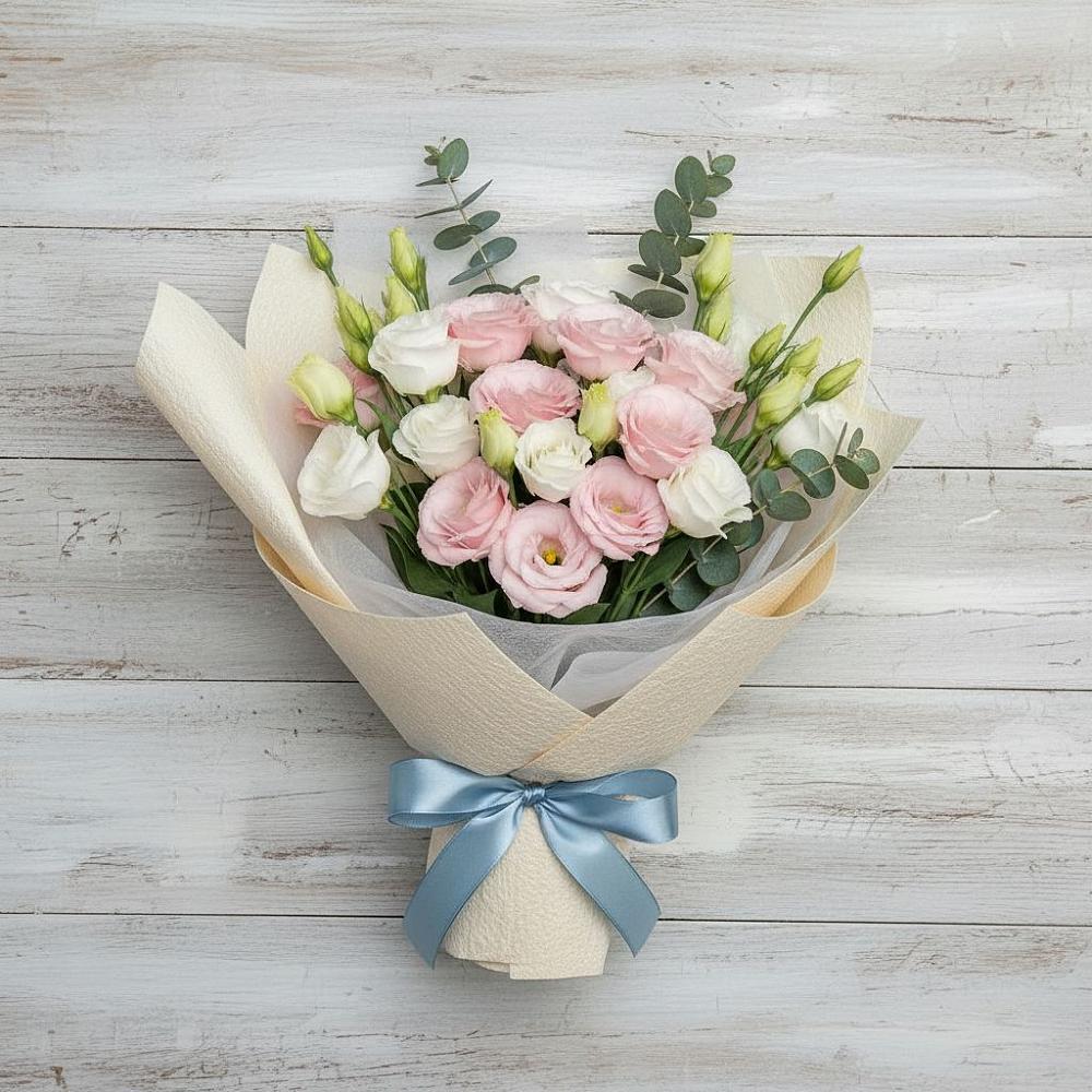 Букет цветов из: Лизиантусы в Константиновске